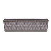 Hectarul - Jardiniera decorativa imitatie ratan Ratolla 50 cm, mocca